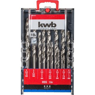 KWB HSS-Metaalborenset 19-delig