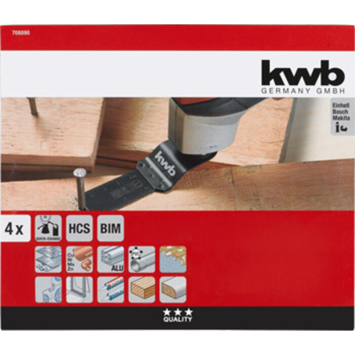 KWB Multitool Vloer Installatieset 4-Delig