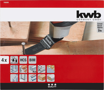 KWB Multitool Vloer Installatieset 4-Delig