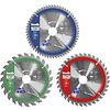 KWB Zaagblad Set 250 x 30 mm 40/60/80Tands