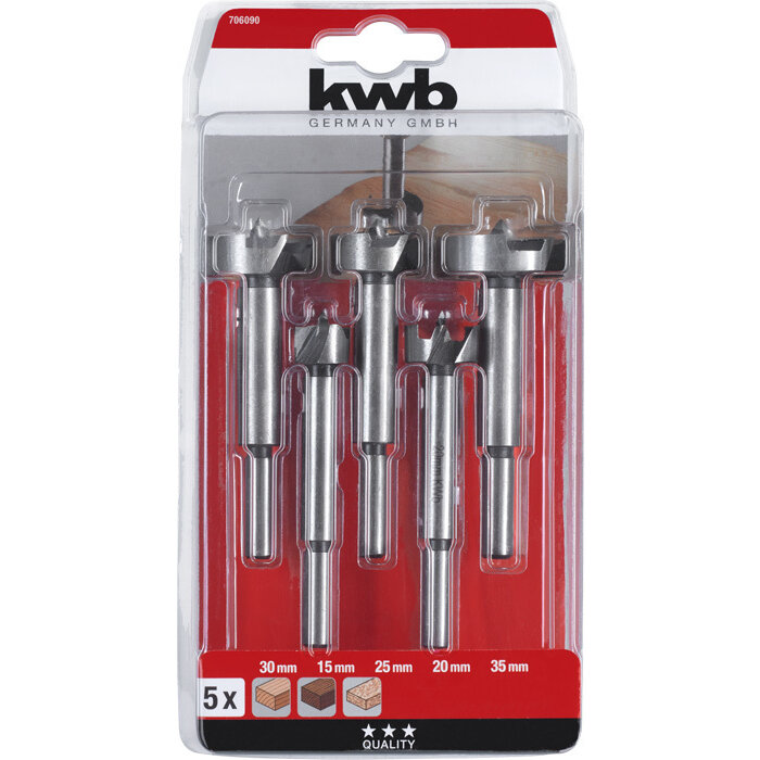 KWB Forstnerborenset 5-delig