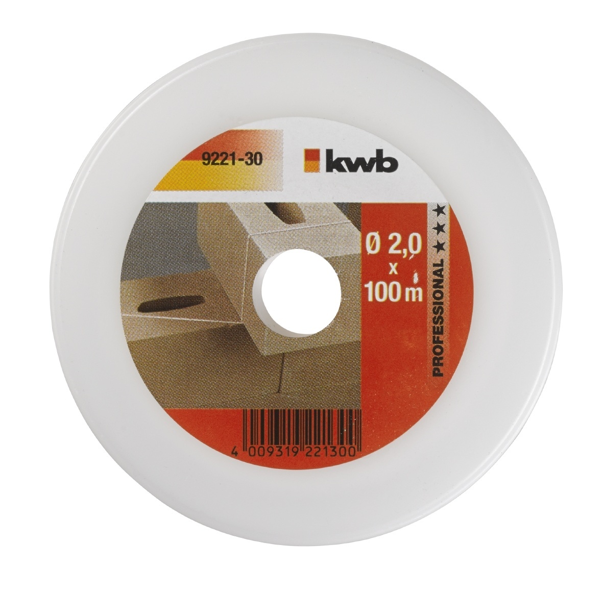 KKWB Metselkoord Wit 2mm x 100m1