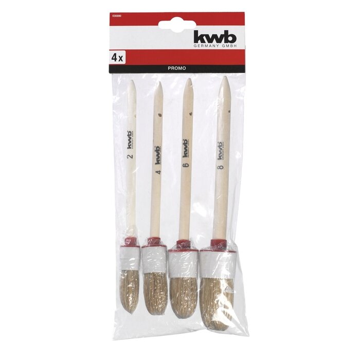 KWB Kwastenset 4-delig Rond