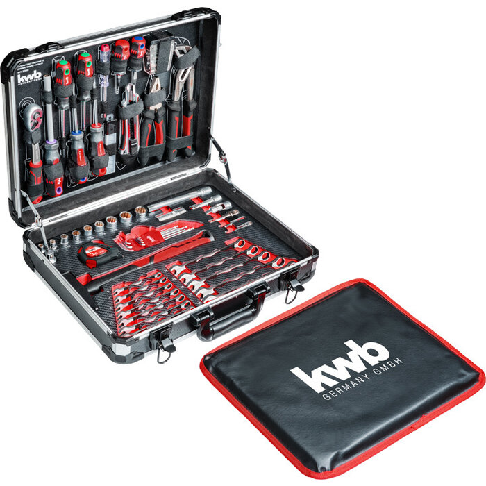 KWB Gereedschapskoffer 80-delig in Aluminium Koffer