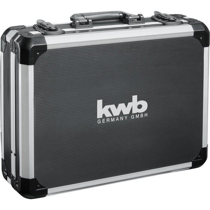 KWB Gereedschapskoffer 80-delig in Aluminium Koffer