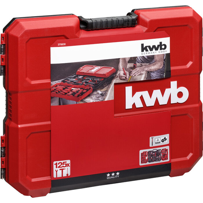 KWB Gereedschapskoffer 125-delig in E-case
