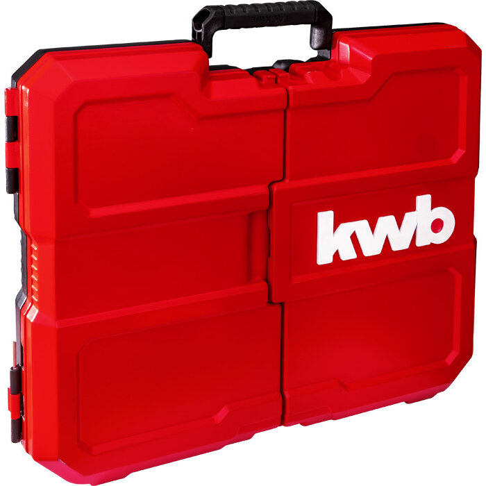 KWB Gereedschapskoffer 125-delig in E-case