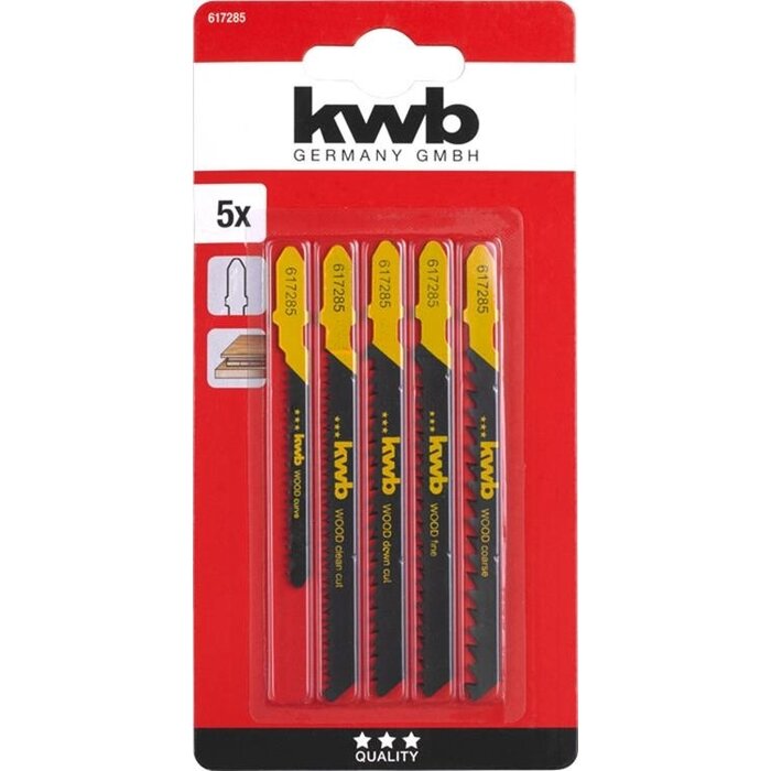 KWB Decoupeerzaagblad set 5 delig 617285