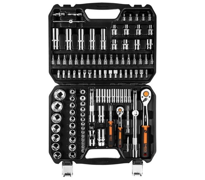 NEO NEO Doppenset 1/4"-1/2" 110 Delig 10-066