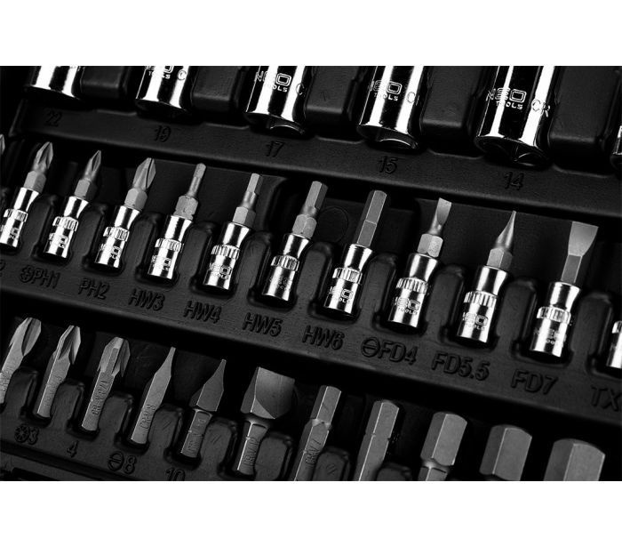 NEO NEO Doppenset 1/4"-1/2" 110 Delig 10-066