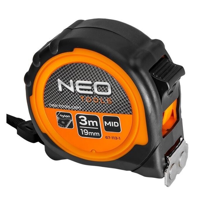 NEO NEO Rolmaat 3mtr, Magnetisch dubbel slot