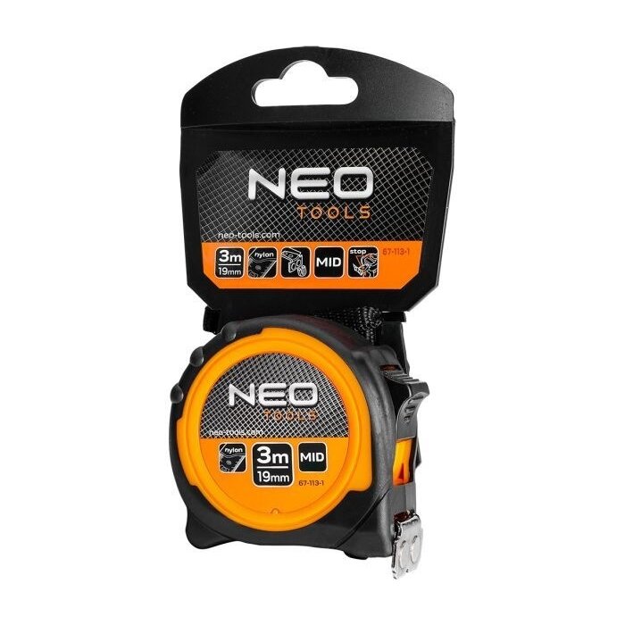 NEO NEO Rolmaat 3mtr, Magnetisch dubbel slot