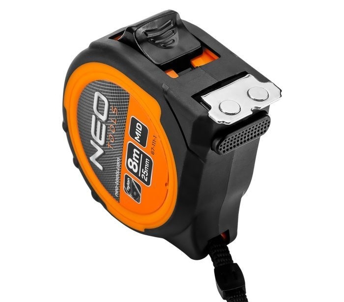 NEO NEO Rolmaat 8mtr, Magnetisch dubbel slot