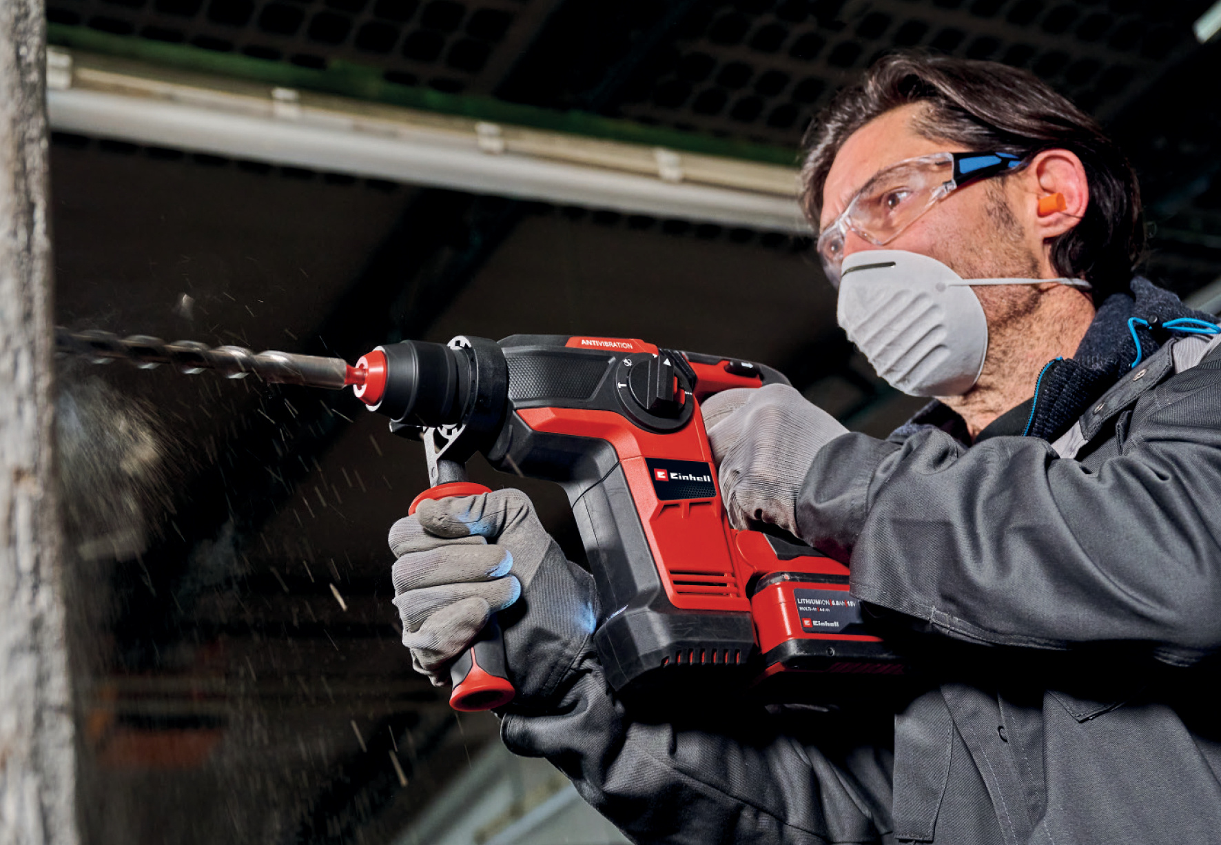 Einhell TP-HD 18/28 Li BL+4 (1x3,0Ah+) - PROFESSIONAL Accu Boorhamer