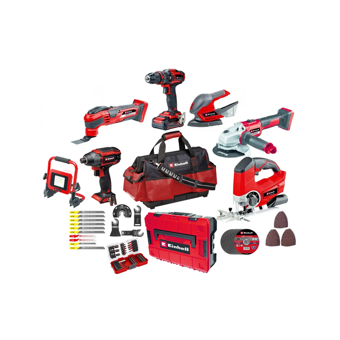 Einhell Professional Accu Combiset 12-delig - Inclusief accessoires