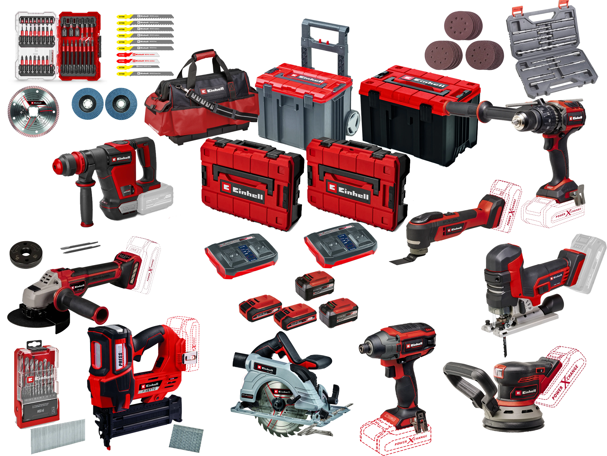 Einhell Professional Accu Combi Set 31- delig