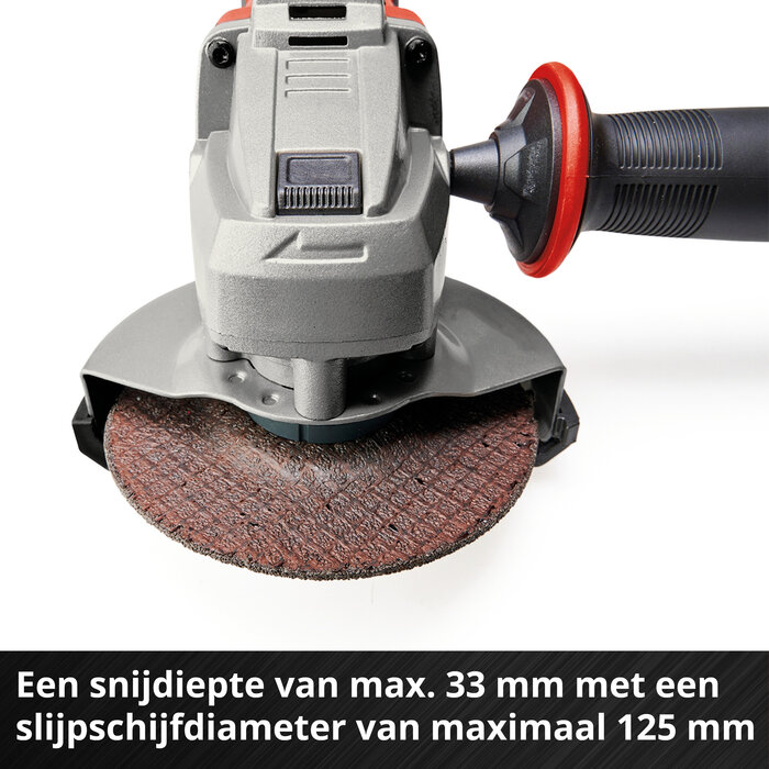 Einhell TE-AG 18/125-2 Li - Solo - Accu Haakse Slijper
