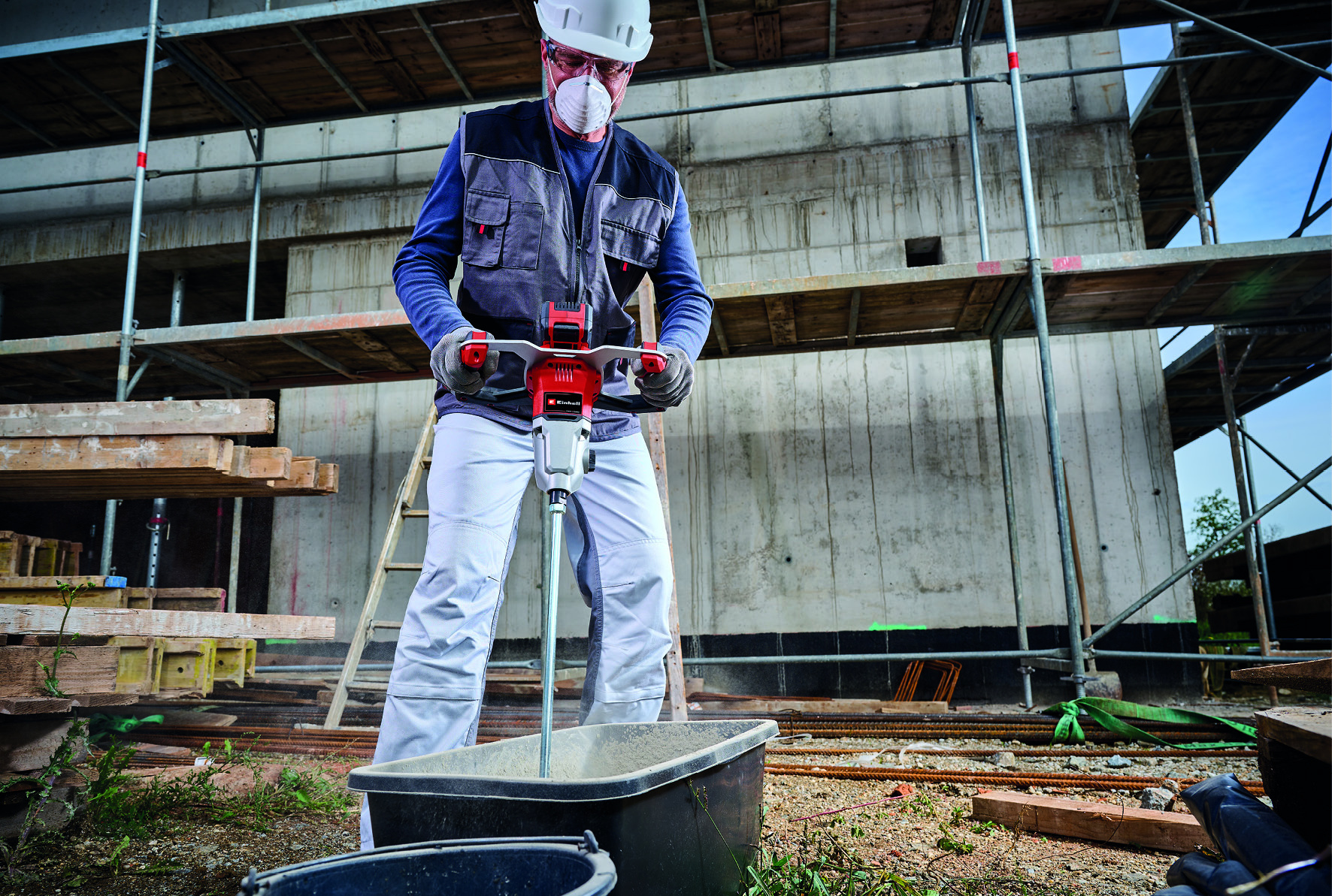 Einhell TP-MX 18-2 Li BL  Solo - Accu Verf-/Mortelmenger - M14 - Power X-Change