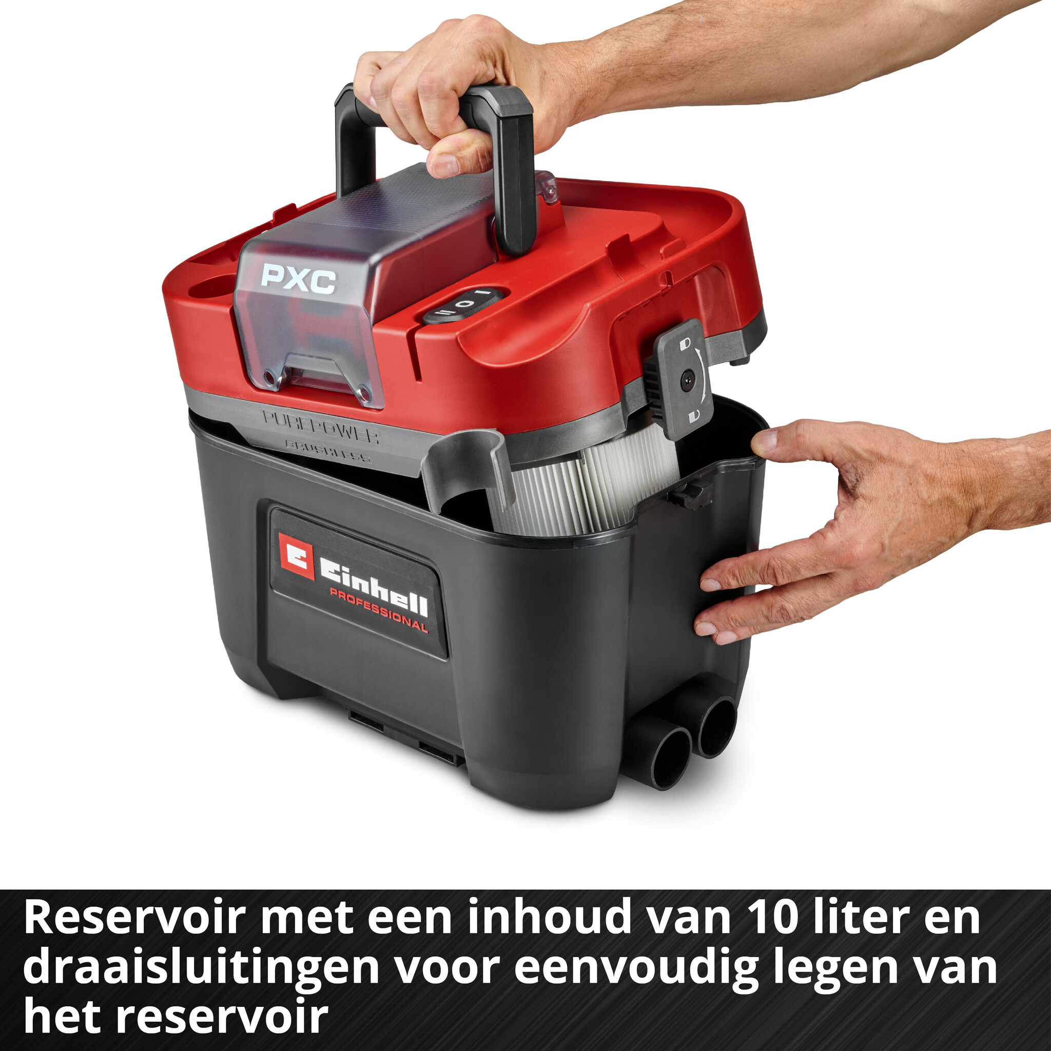 Einhell TP-VC 18/10 Li BL L-Solo – Accu Nat- en Droogzuiger Professional Power X-Change