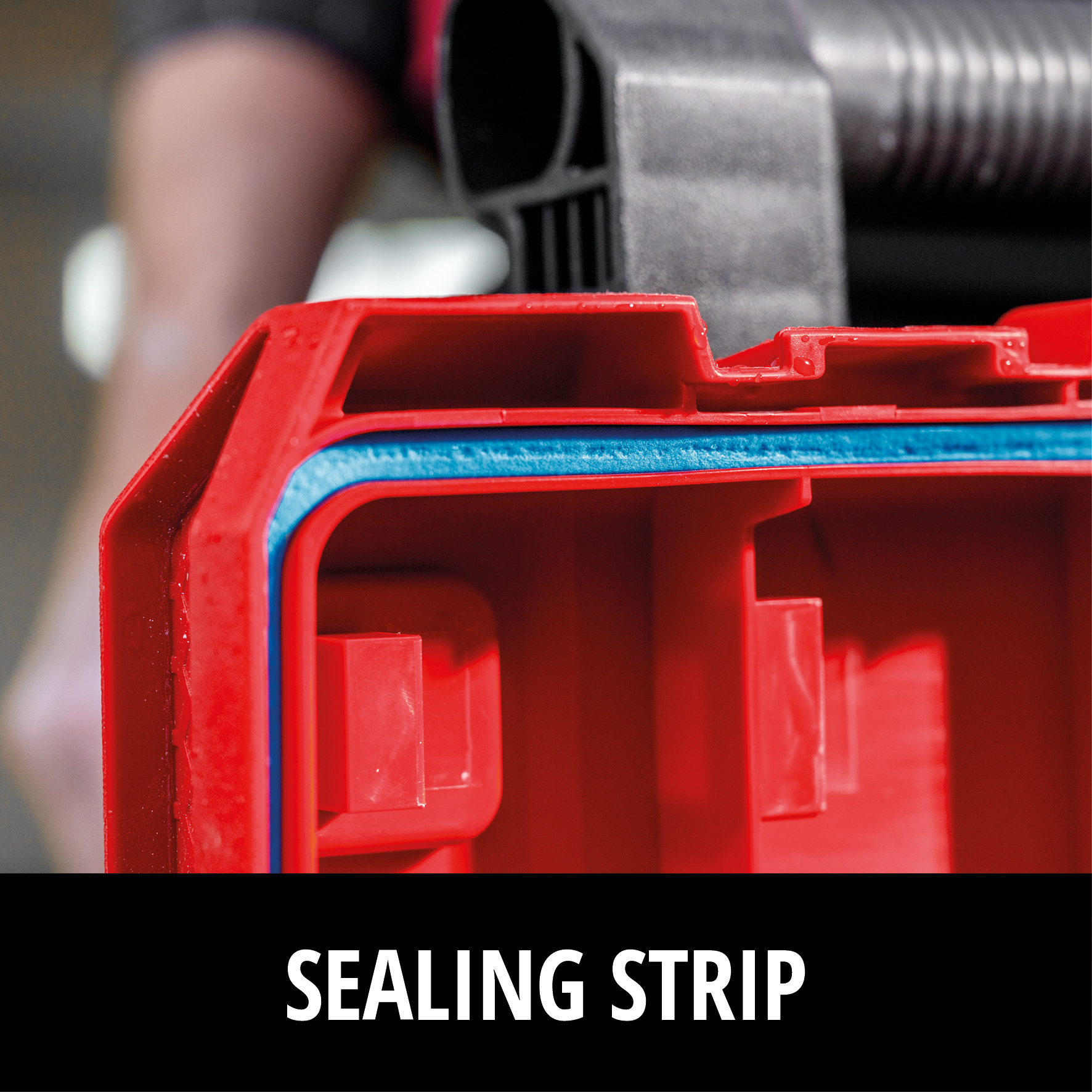 Einhell E-Case M SEALED – Water- en Stofdichte Systeemkoffer IP65
