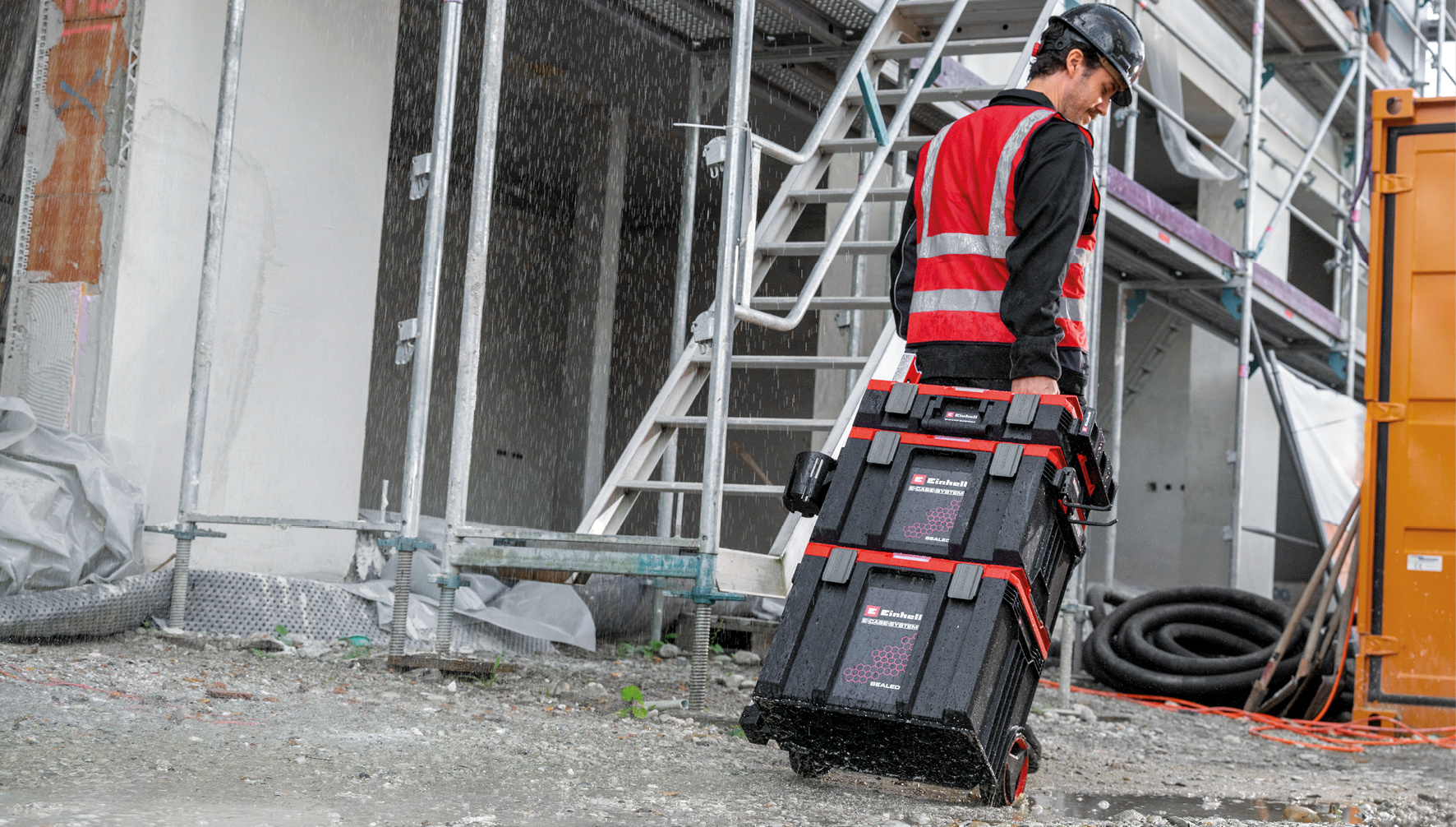 Einhell E-Case M SEALED – Water- en Stofdichte Systeemkoffer IP65