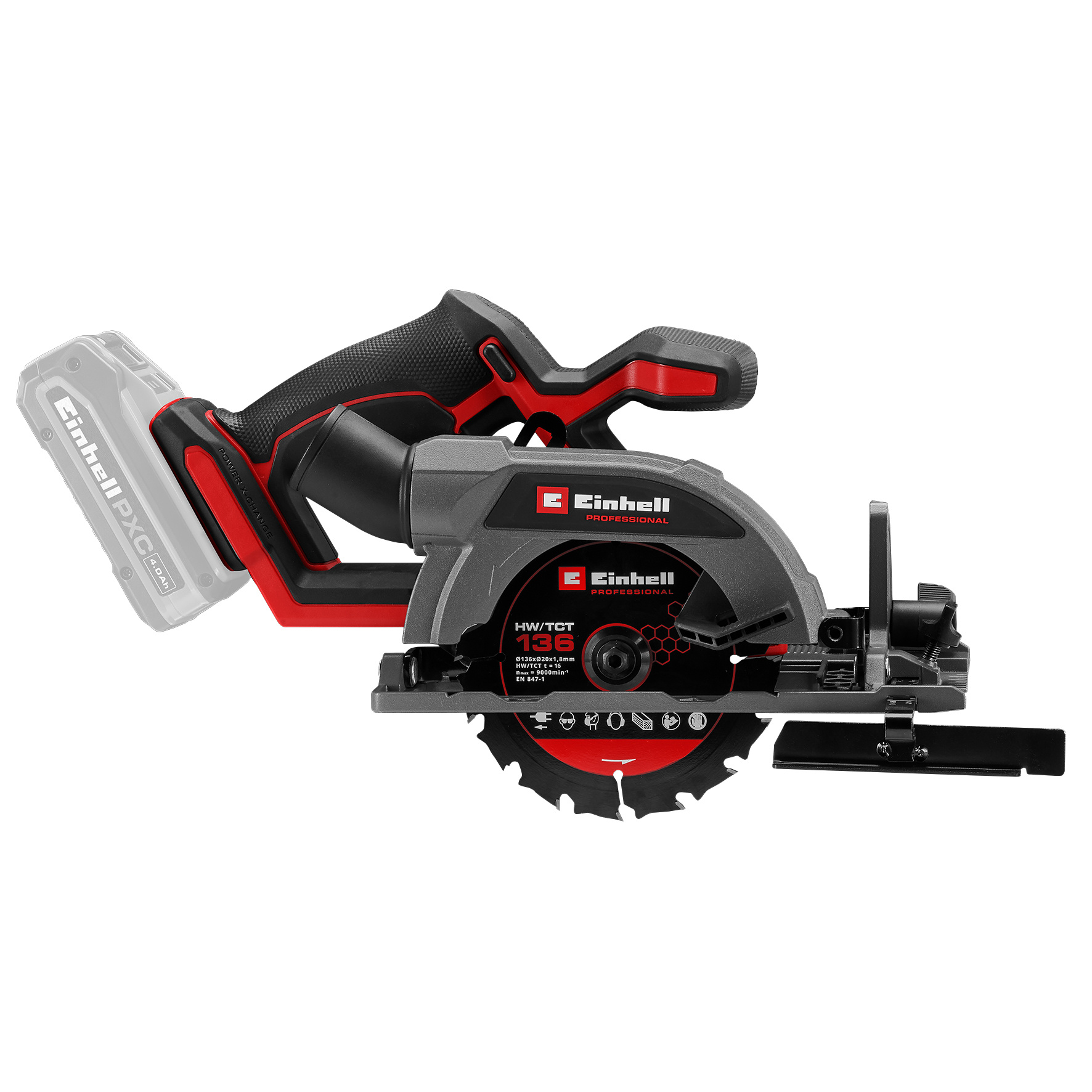 Einhell Professional TP-CS 18/136-C Li BL Solo Accu Cirkelzaag – 136 mm