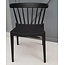 Woood Stoel Bliss retro zwart