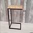 Bijzettafel industrieel sofa zwart