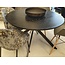 Ronde eettafel 120 cm mdf zwart