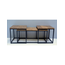 Salontafel set van 3 rechthoekig mango