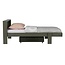 Geborsteld Army groen bed