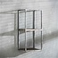 Wandschap grained 65cm hoog robuust hardhout