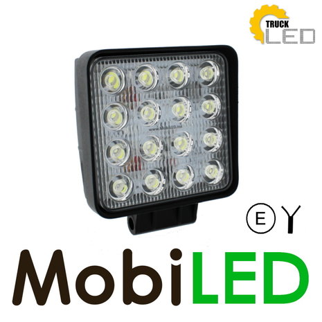 TruckLED  48 watt werklamp vierkant E-Keur