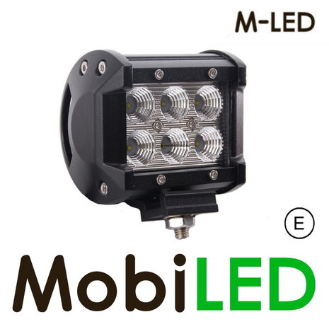 M-LED CREE barre lumineuse 18 watts 12-24 volts projecteur à large