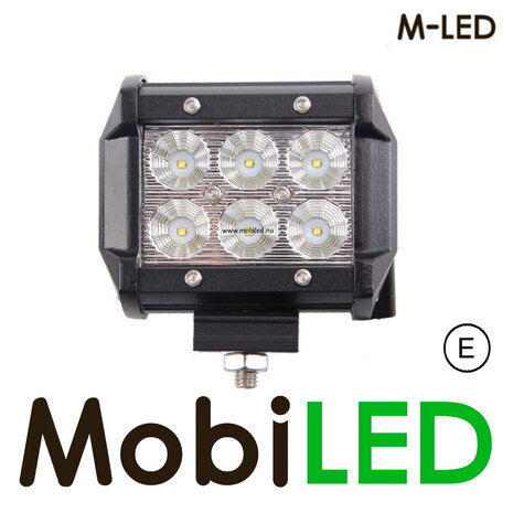M-LED CREE light bar18 watt 12-24 volt breedstraler