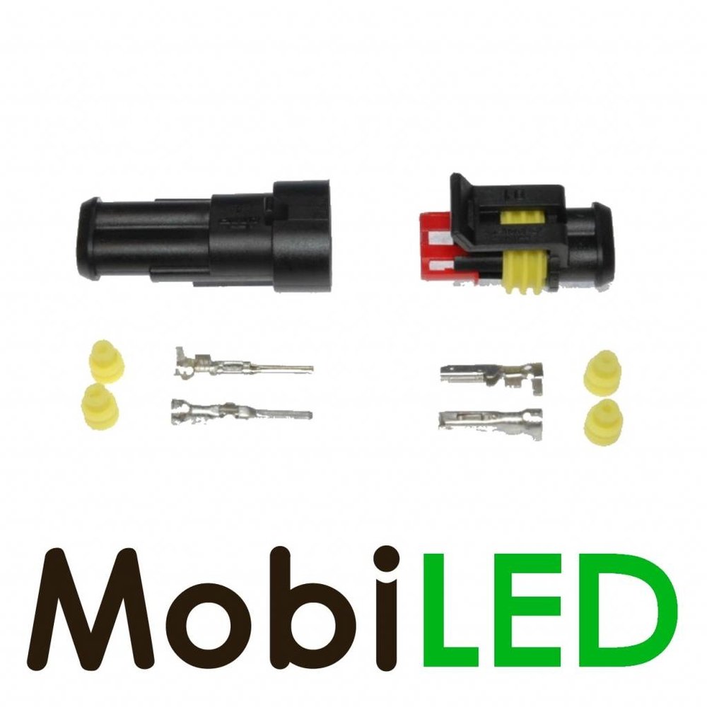 Connecteur Super-scellé fiche 2 broches IP67