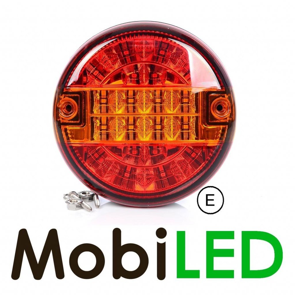 Hamburger round rear light E-mark 9-33 volts 3 functions Hamburger round rear light E-mark 9-33 volts 3 functions