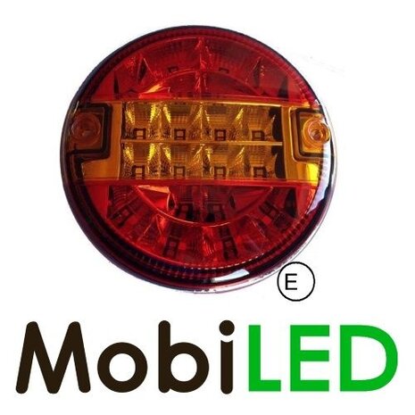 Hamburger round rear light E-mark 9-33 volts 3 functions Hamburger round rear light E-mark 9-33 volts 3 functions