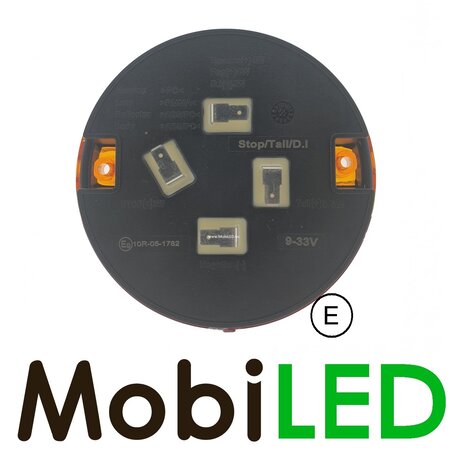 Hamburger round rear light E-mark 9-33 volts 3 functions Hamburger round rear light E-mark 9-33 volts 3 functions