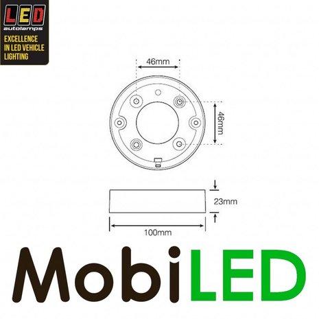 LED autolamps Feu de brouillard Rond 12-24 volts LED autolamps Feu de brouillard Rond 12-24 volts