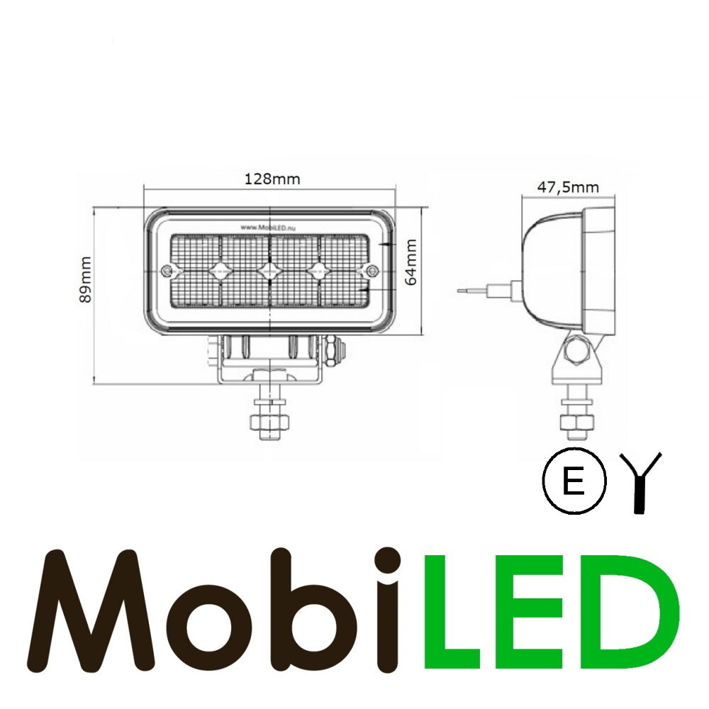 Werklamp 12w E-Keur IP68 Werklamp 12w E-Keur IP68