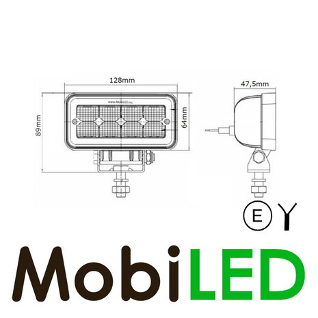 Work lamp 12 watt E-mark IP68 Work lamp 12 watt E-mark IP68