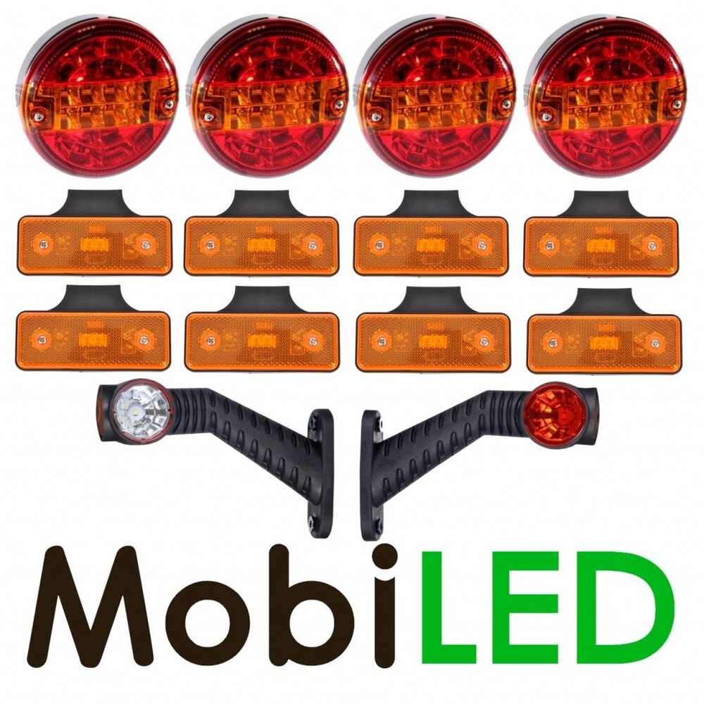 Ensemble d’éclairage Ronde Remorque 12-24 volt Ensemble d’éclairage Ronde Remorque 12-24 volt