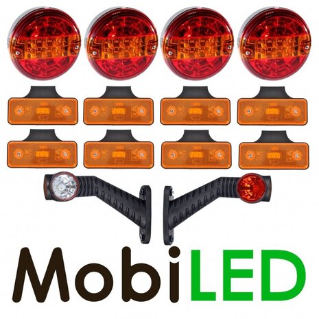 Ensemble d’éclairage Ronde Remorque 12-24 volt Ensemble d’éclairage Ronde Remorque 12-24 volt