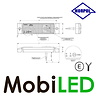 HORPOL Marker light Rectangle with reflector White 12-24 volt E-mark HORPOL Marker light Rectangle with reflector White 12-24 volt E-mark