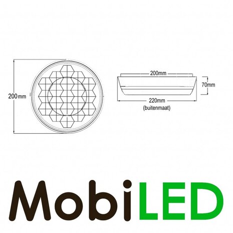 Master Flitser 200 mm rubber behuizing voor actieraam Master Flitser 200 mm rubber behuizing voor actieraam