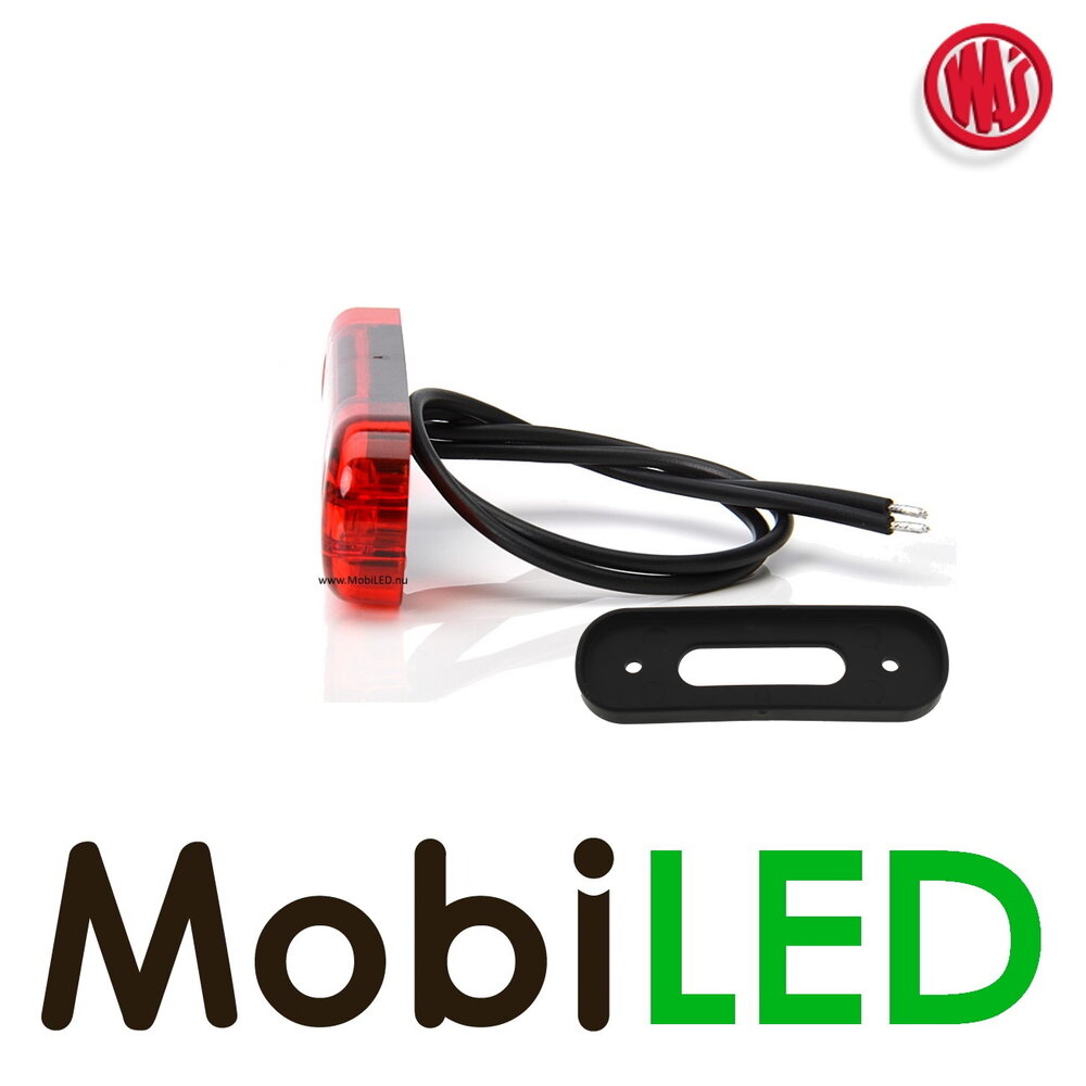 WAS WAS Markering Slim line Rood E-keur 12-24 volt
