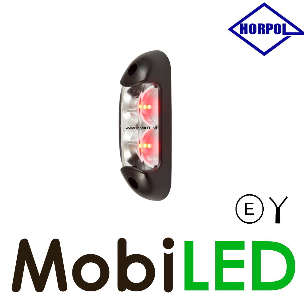 HORPOL Marquage latéral / éclairage de contour Rouge+Blanc+Ambre montage en saillie 12-24 volts