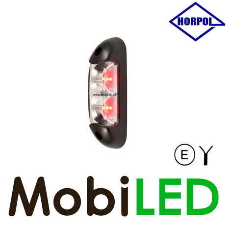 HORPOL Marquage latéral / éclairage de contour Rouge+Blanc+Ambre montage en saillie 12-24 volts