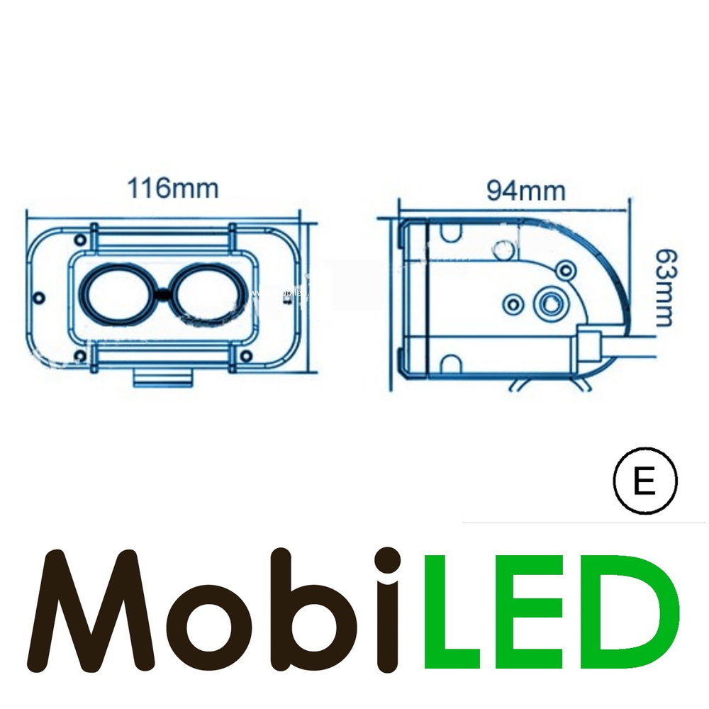 Barre LED HD spot rangée simple de 20 watt E-marque Barre LED HD spot rangée simple de 20 watt E-marque